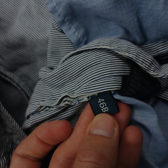 Polo Ralph Lauren Short Mens 46B Blue Striped Chino Pockets Casual Preppy - Picture 3 of 7